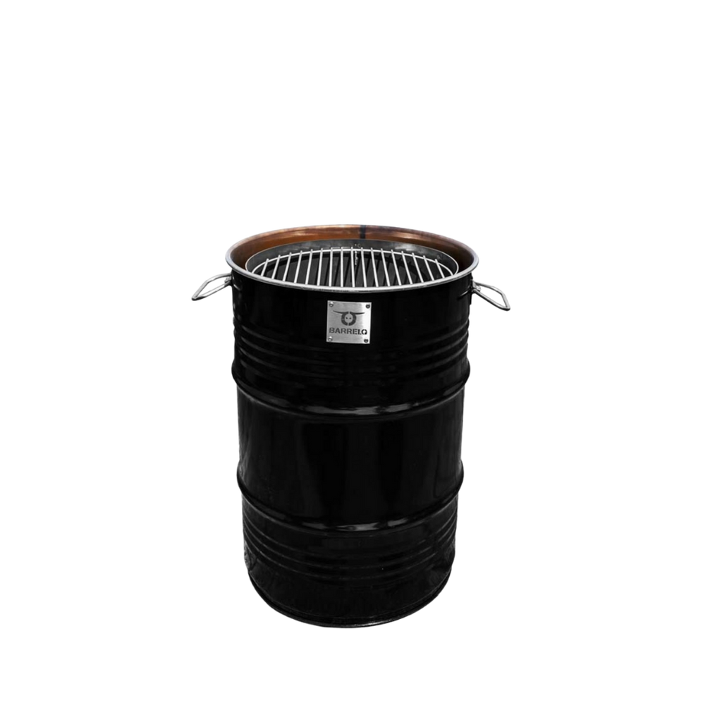 BarrelQ Small - Ölfass Grill- Feuerstelle- Seitentisch (60 Liter)